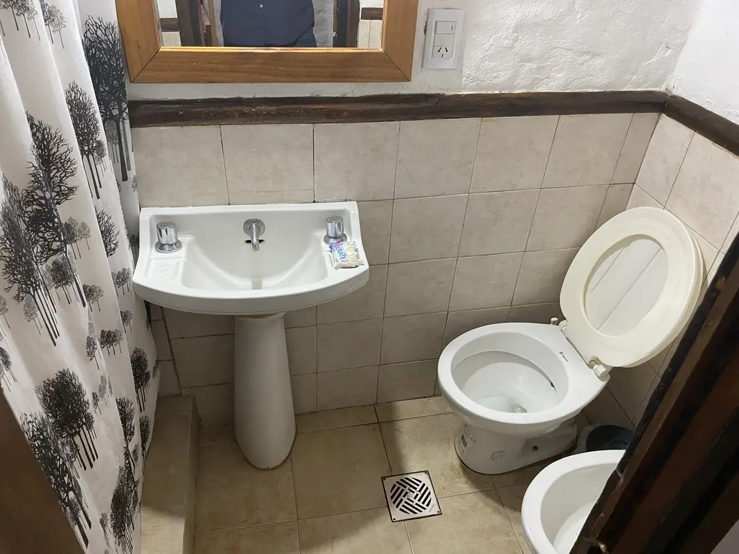 Cabaña 3 personas con entrepisio-Baño